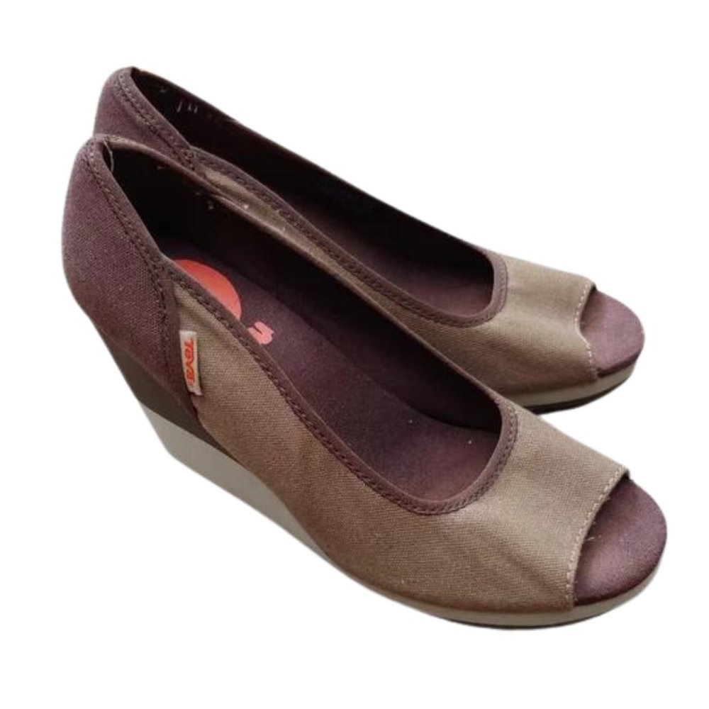 Teva Mush Promenade Wedges - brown and tan - Picture 3 of 5